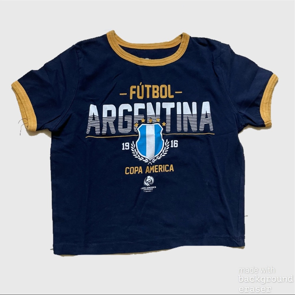 FOREVER 21 Navy Copa América Argentina Ringer Tee